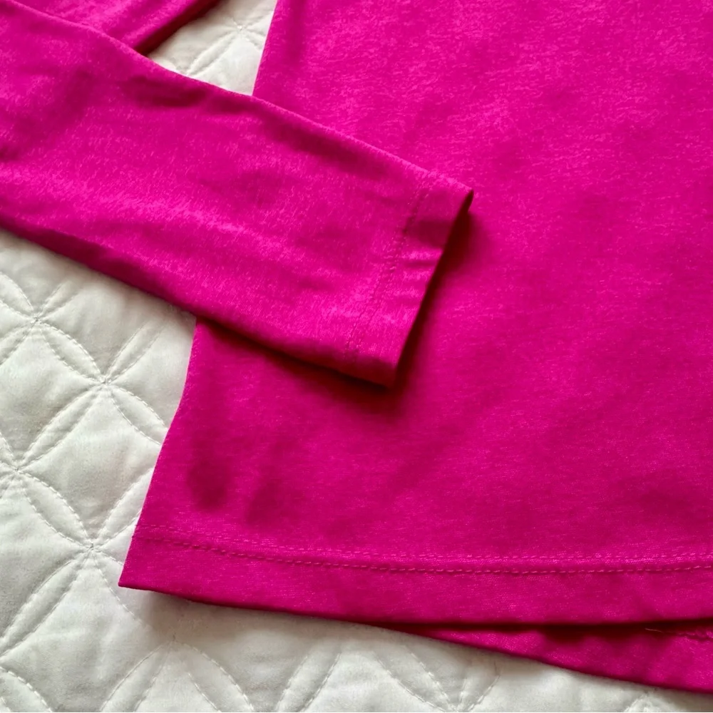 Old Navy Active Girls Go-Dry Crew Long Sleeve Shirt Pink Size Medium 8